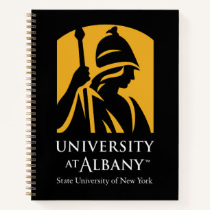 Universität Albany - Iconic-Logo Notizbuch