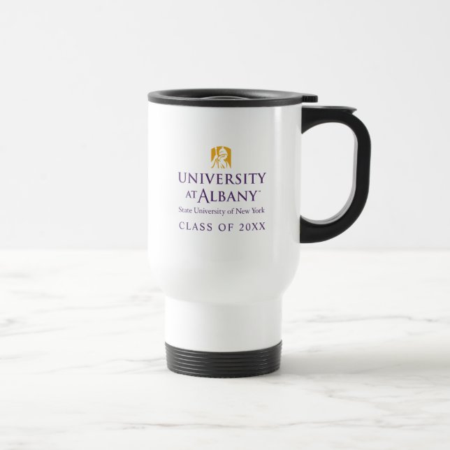 Universität Albany - Iconic-Logo Reisebecher (Rechts)