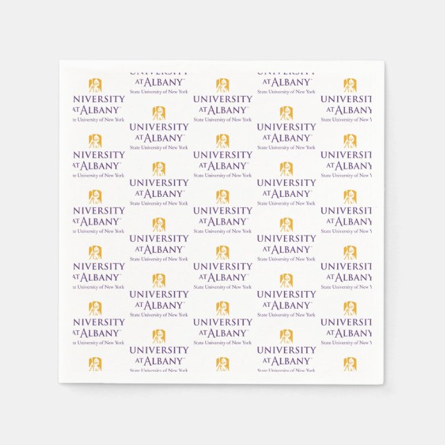 Universität Albany - Iconic-Logo Serviette (Vorderseite)