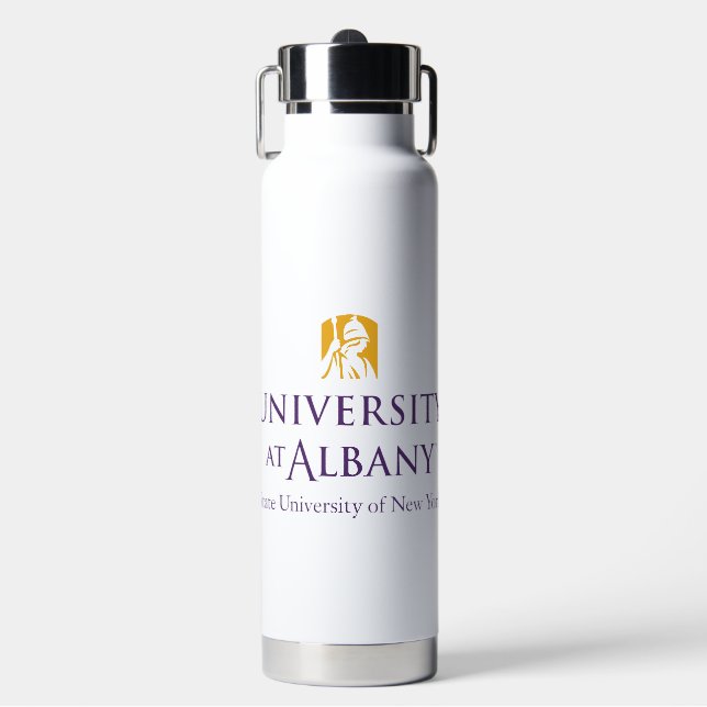 Universität Albany - Iconic-Logo Trinkflasche (Vorderseite)