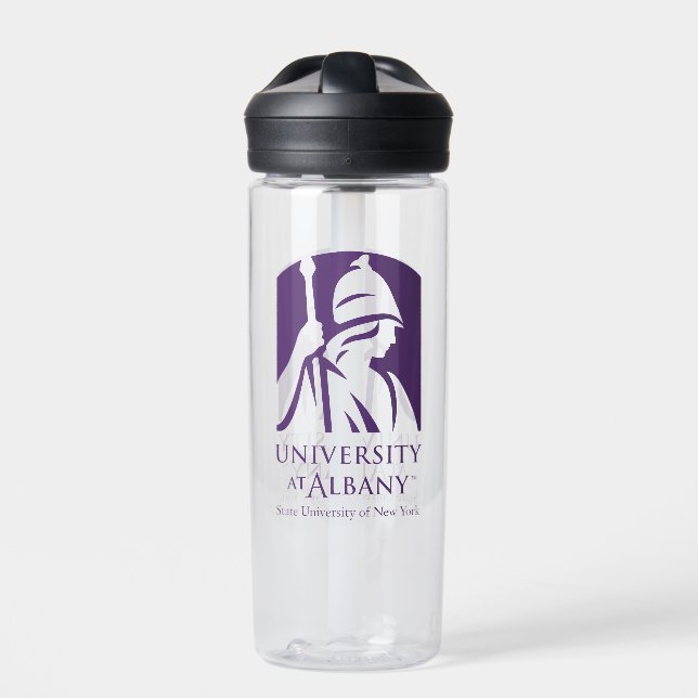 Universität Albany - Iconic-Logo Trinkflasche (Vorderseite)