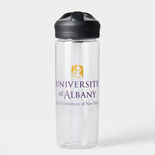 Universität Albany - Iconic-Logo Trinkflasche (Vorderseite)