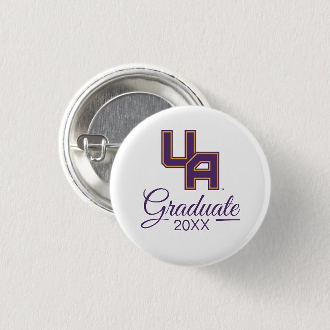 Universität Albany - Initials-Logo Button (Vorne & Hinten)