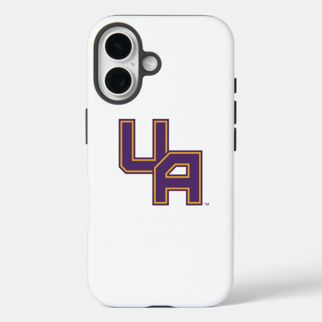 Universität Albany - Initials-Logo iPhone 16 Hülle (Rückseite)