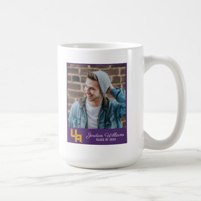Universität Albany - Initials-Logo Kaffeetasse (Rechts)