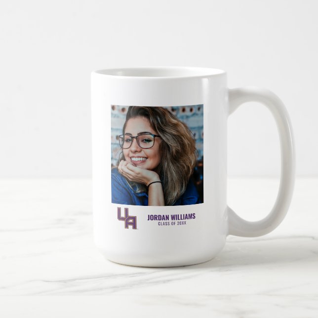 Universität Albany - Initials-Logo Kaffeetasse (Rechts)