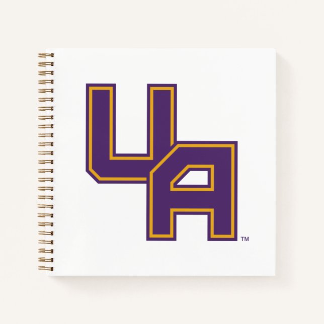 Universität Albany - Initials-Logo Notizbuch (Vorderseite)