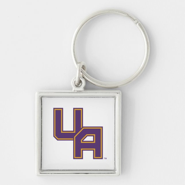 Universität Albany - Initials-Logo Schlüsselanhänger (Vorne)