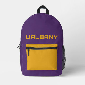 Universität Albany Wordmark Bedruckter Rucksack