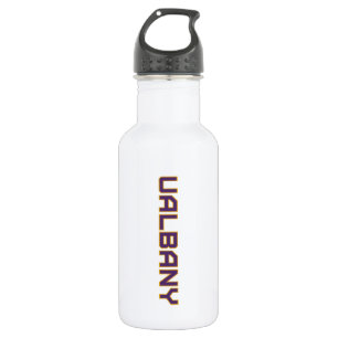 Universität Albany Wordmark Edelstahlflasche