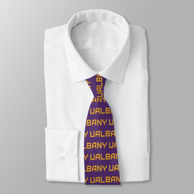Universität Albany Wordmark Krawatte (Gebunden)