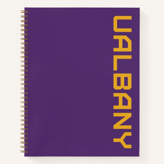 Universität Albany Wordmark Notizbuch (Vorderseite)