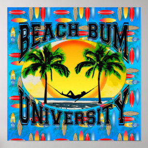 Universität Beach Bum Poster