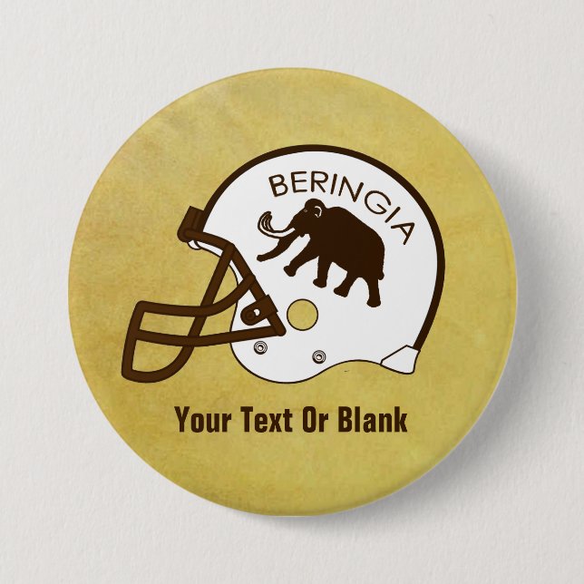 Universität Beringia Fußball Button (Vorderseite)
