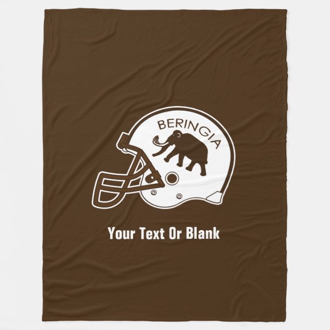 Universität Beringia Fußball Fleecedecke (Vorderseite)