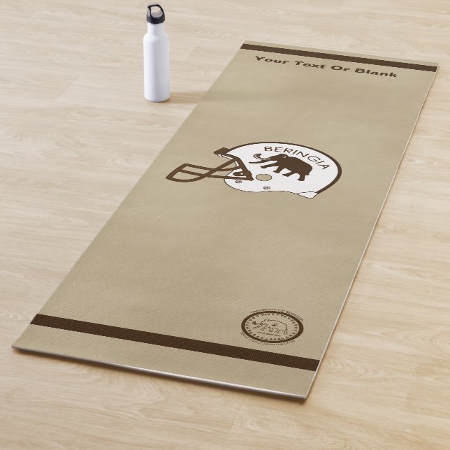 Universität Beringia Fußball Helmet Yogamatte (Beispiel)
