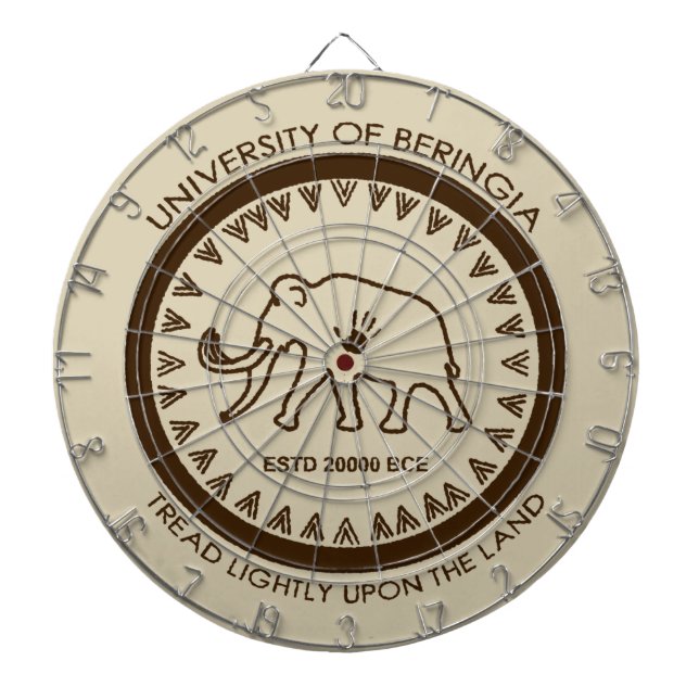 Universität Beringia Mammoth Dartscheibe (vorne)