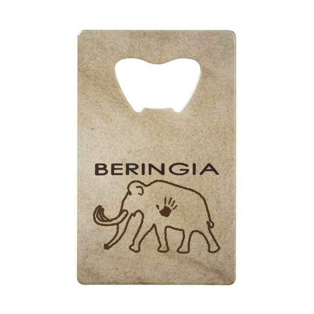 Universität Beringia Mammoth Kreditkartenflaschenöffner (Vorderseite)