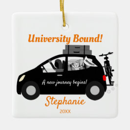 Universität Bound Girl Keramikornament