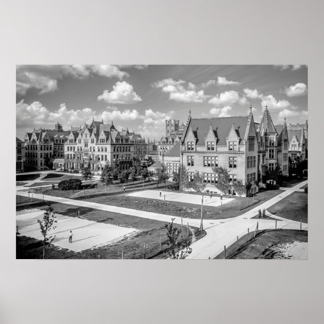 Universität CHICAGO Campus 1907 Poster (Vorne)