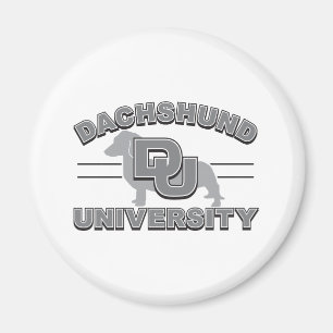 Universität Dackel Magnet