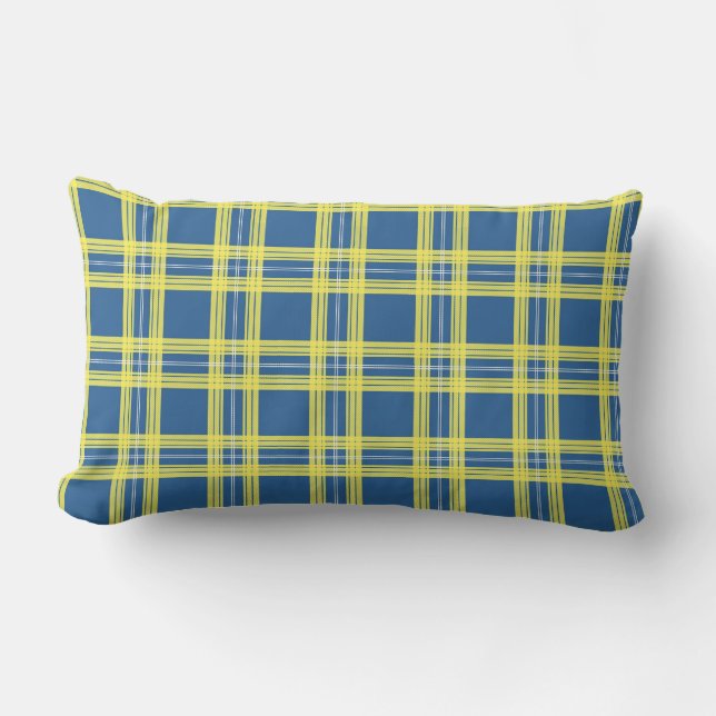 Universität Delaware Tartan Lendenkissen (Vorderseite)