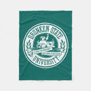 Universität Drunken Staat Fleecedecke