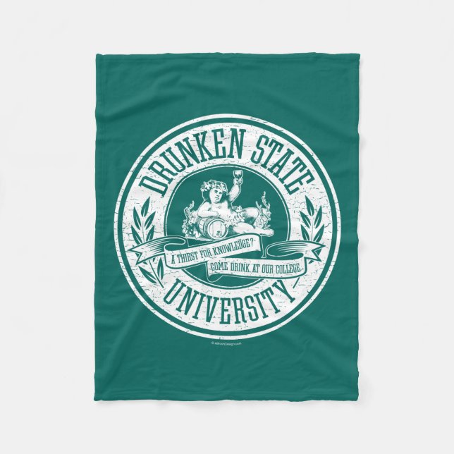 Universität Drunken Staat Fleecedecke (Vorderseite)