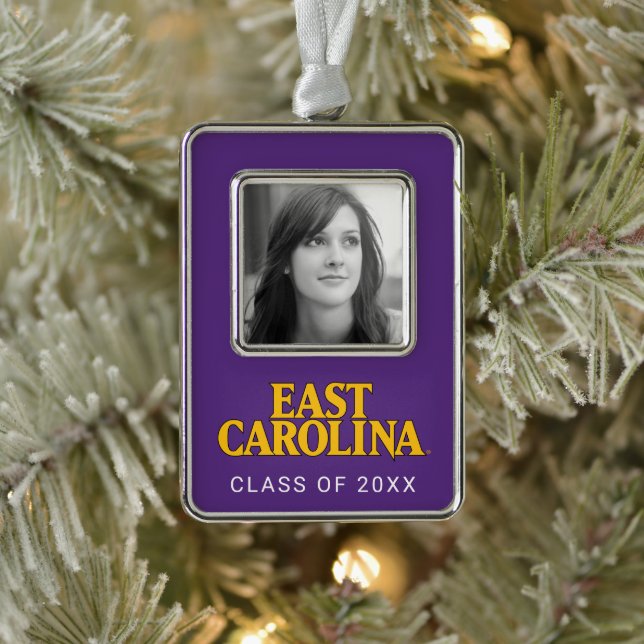 Universität East Carolina | East Carolina Rahmen-Ornament Silber (Baum)