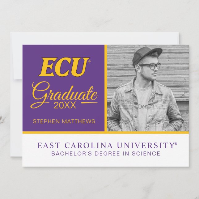 Universität East Carolina | ECU-Logo Einladung (Vorderseite)