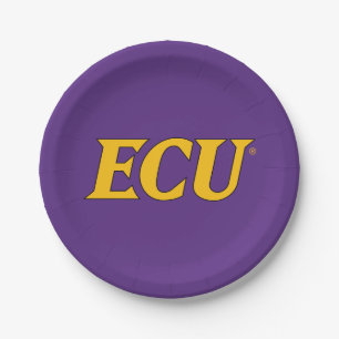 Universität East Carolina ECU-Logo Pappteller