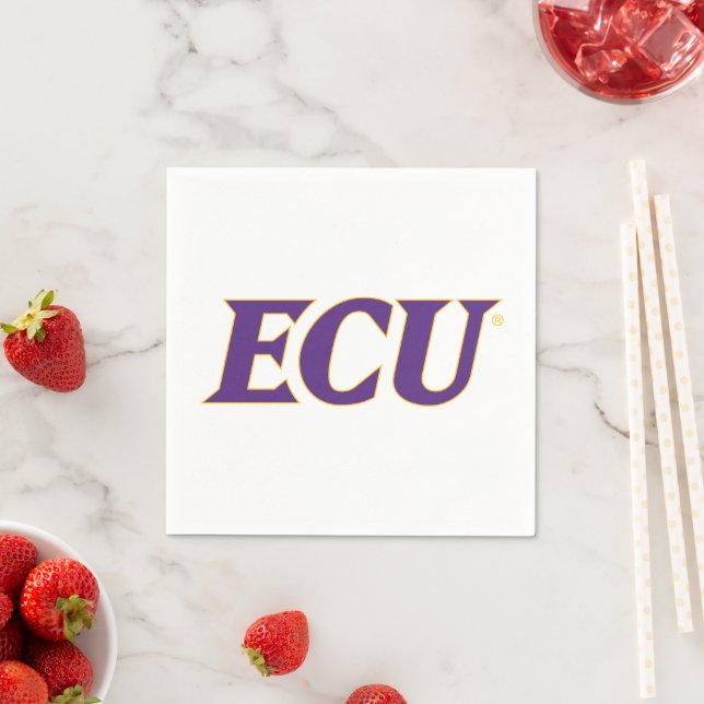 Universität East Carolina | ECU-Logo Serviette (Beispiel)