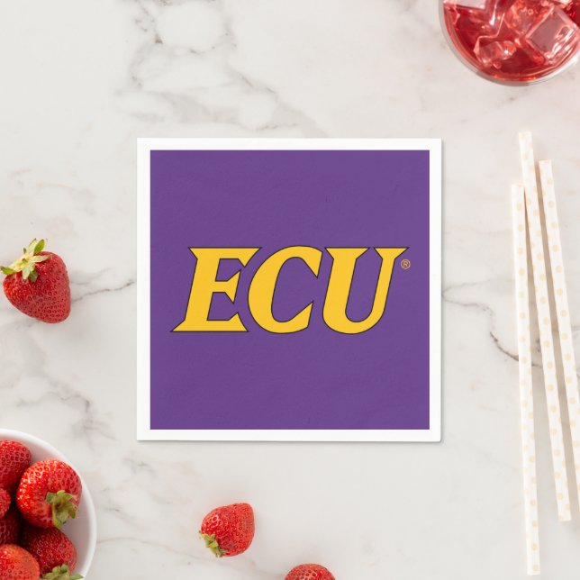 Universität East Carolina | ECU-Logo Serviette (Beispiel)