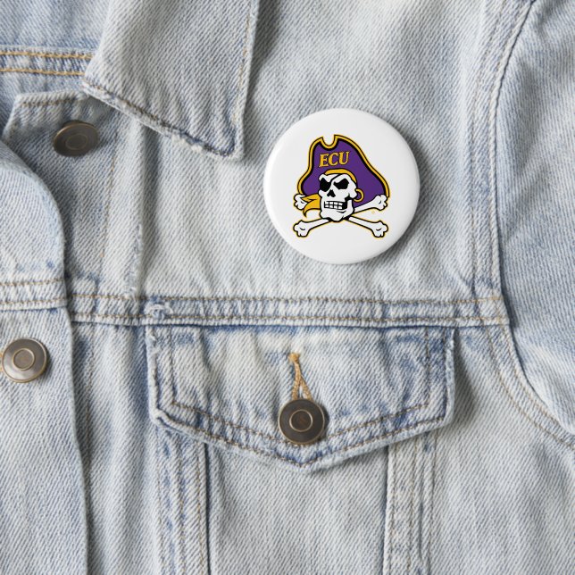 Universität East Carolina | ECU Piraten Button (Beispiel)