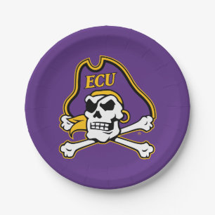 Universität East Carolina ECU Piraten Pappteller