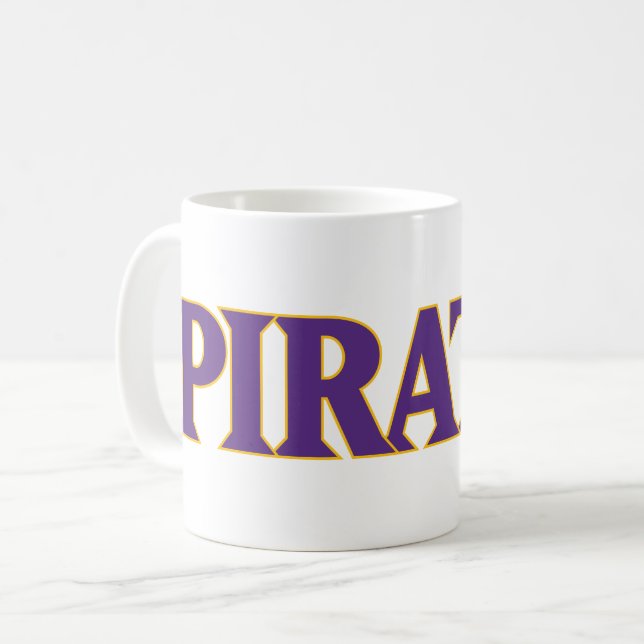 Universität East Carolina | Piraten Kaffeetasse (Vorderseite Links)