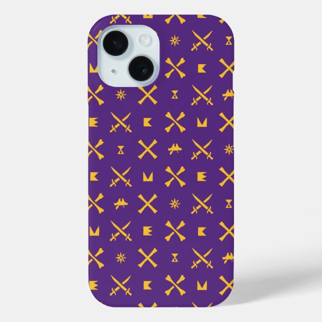 Universität East Carolina | Pirates Gold Pattern Case-Mate iPhone Hülle (Rückseite)