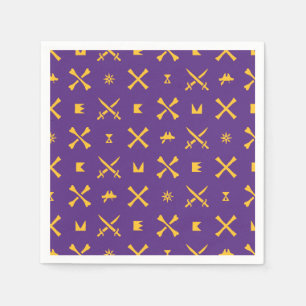 Universität East Carolina Pirates Gold Pattern Serviette