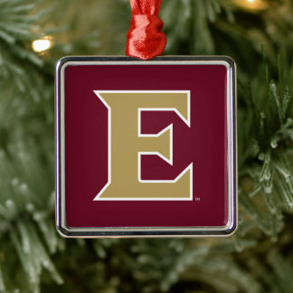 Universität Elon E Ornament Aus Metall