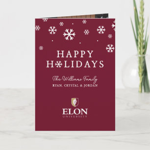 Universität Elon Feiertagskarte