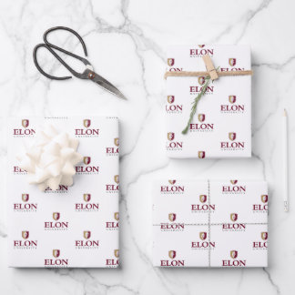 Universität Elon Geschenkpapier Set