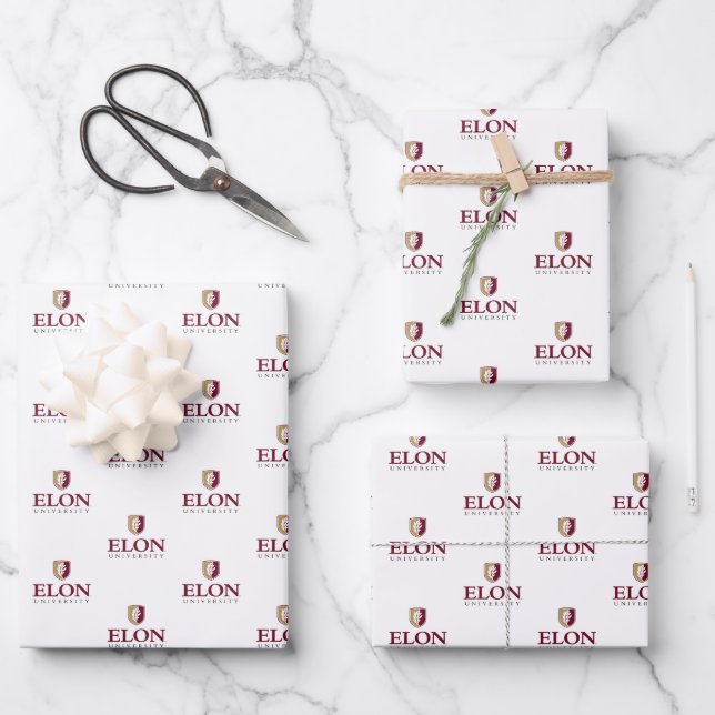 Universität Elon Geschenkpapier Set (Vorderseite)