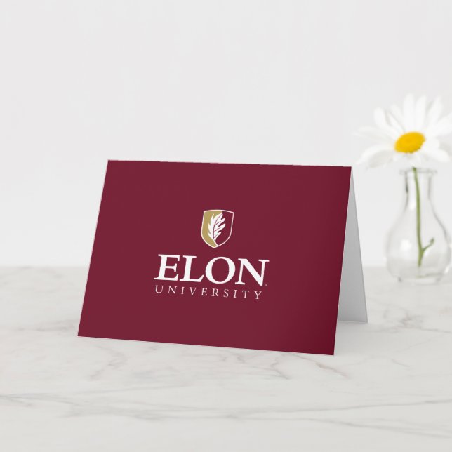 Universität Elon | Herzlichen Glückwunsch Graduate Karte (Kleine Pflanze)