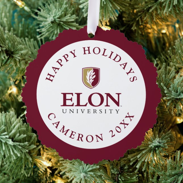Universität Elon Ornament Karte (Insitu (Baum))