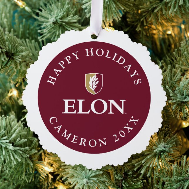 Universität Elon Ornament Karte (Insitu (Baum))