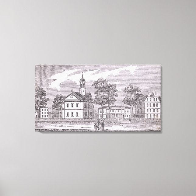 Universität Harvard, historisch Leinwanddruck (Vorderseite)