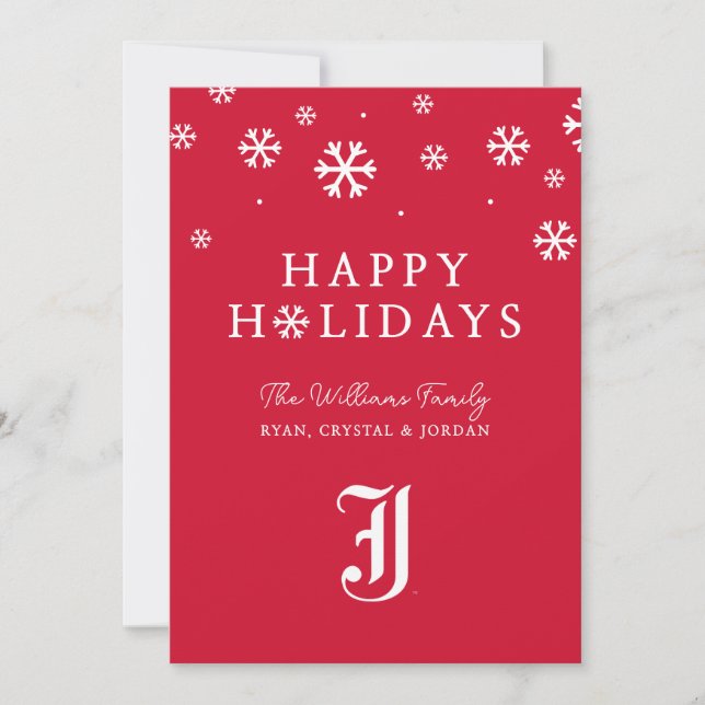 Universität Jacksonville Staat Holiday Feiertagskarte (Vorderseite)