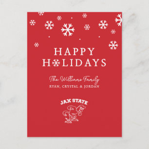 Universität Jacksonville Staat Holiday Feiertagspostkarte