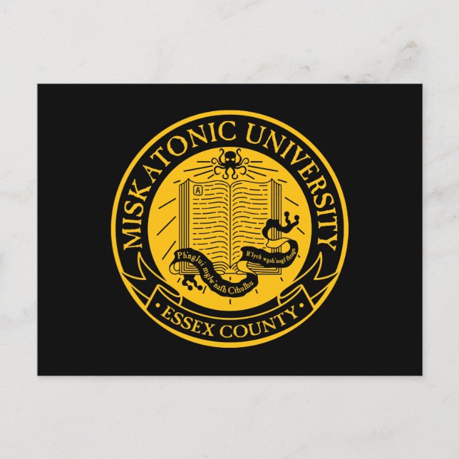 Universität Miskatonic Postkarte (Vorderseite)