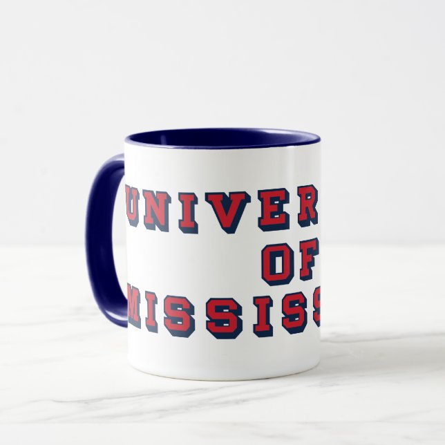 Universität Mississippi | Blocktyp Tasse (Vorderseite Links)